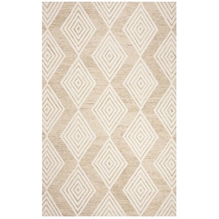 Safavieh 8 x 10 ft. Contemporary Blossom Hand Tufted Area Rug Beige & Ivory BLM111B-8